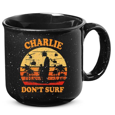 Charlie Dont Surf Military Vietnam War Surf Ops 15oz Campfire Ceramic Mug
