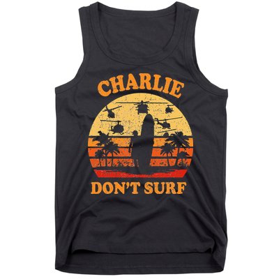 Charlie Dont Surf Military Vietnam War Surf Ops Tank Top
