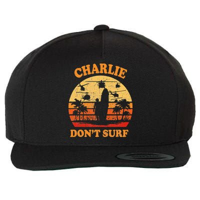 Charlie Dont Surf Military Vietnam War Surf Ops Wool Snapback Cap