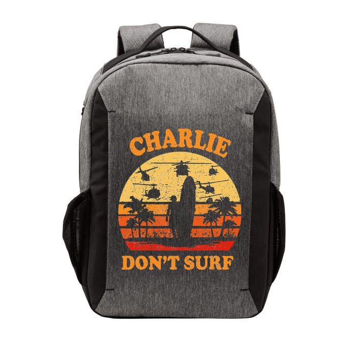 Charlie Dont Surf Military Vietnam War Surf Ops Vector Backpack