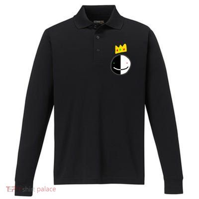 Crown Dream Smile SMP Team Performance Long Sleeve Polo