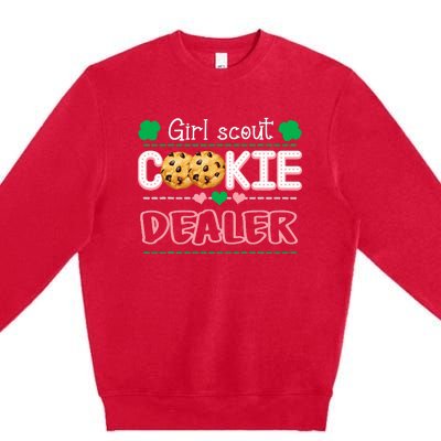 Cookie Dealer Scout For Scouting Family Matching Premium Crewneck Sweatshirt