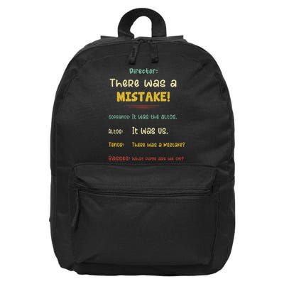 Choir Director Soprano Alto Tenor Bass 16 in Basic Backpack