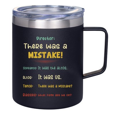Choir Director Soprano Alto Tenor Bass 12oz Stainless Steel Coffee Mug