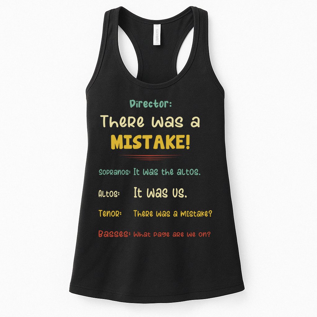 Choir Director Soprano Alto Tenor Bass Womens Tank Top
