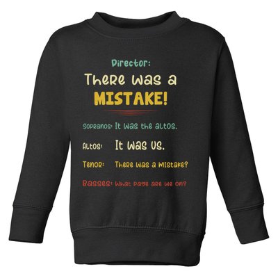 Choir Director Soprano Alto Tenor Bass Toddler Sweatshirt