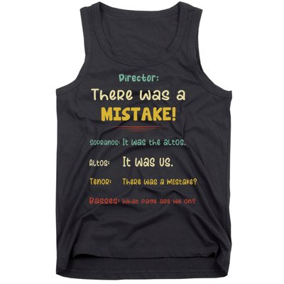 Choir Director Soprano Alto Tenor Bass Tank Top