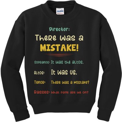 Choir Director Soprano Alto Tenor Bass Kids Sweatshirt
