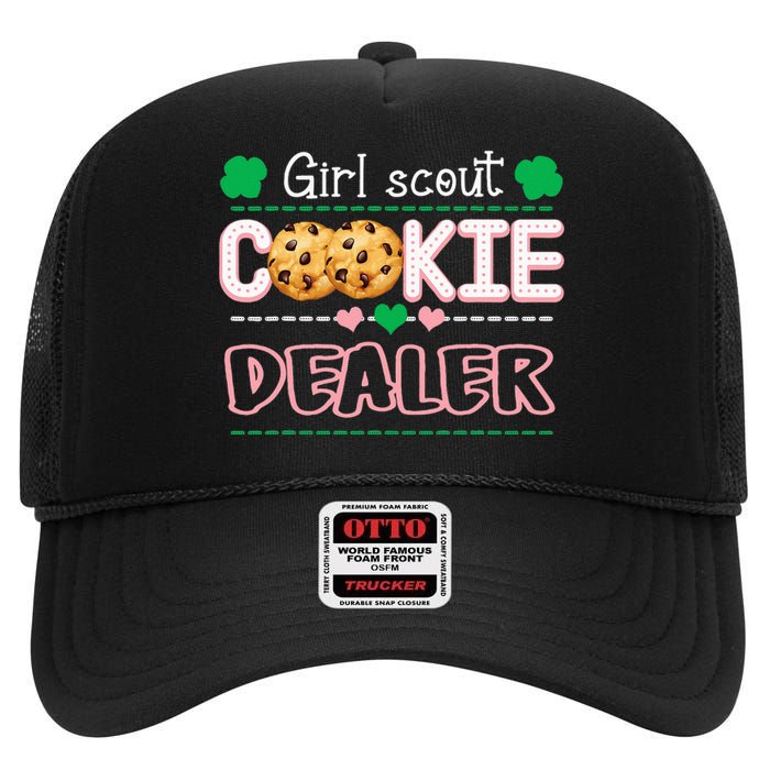 Cookie Dealer Scout For Funny Scouting Family Matching High Crown Mesh Back Trucker Hat