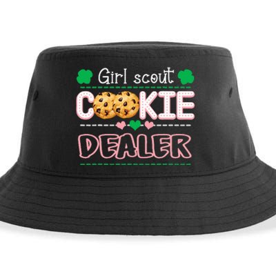 Cookie Dealer Scout For Funny Scouting Family Matching Sustainable Bucket Hat