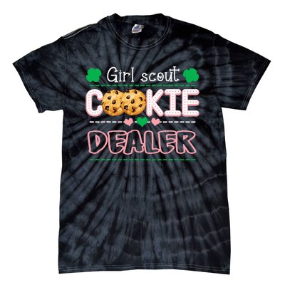 Cookie Dealer Scout For Funny Scouting Family Matching Tie-Dye T-Shirt