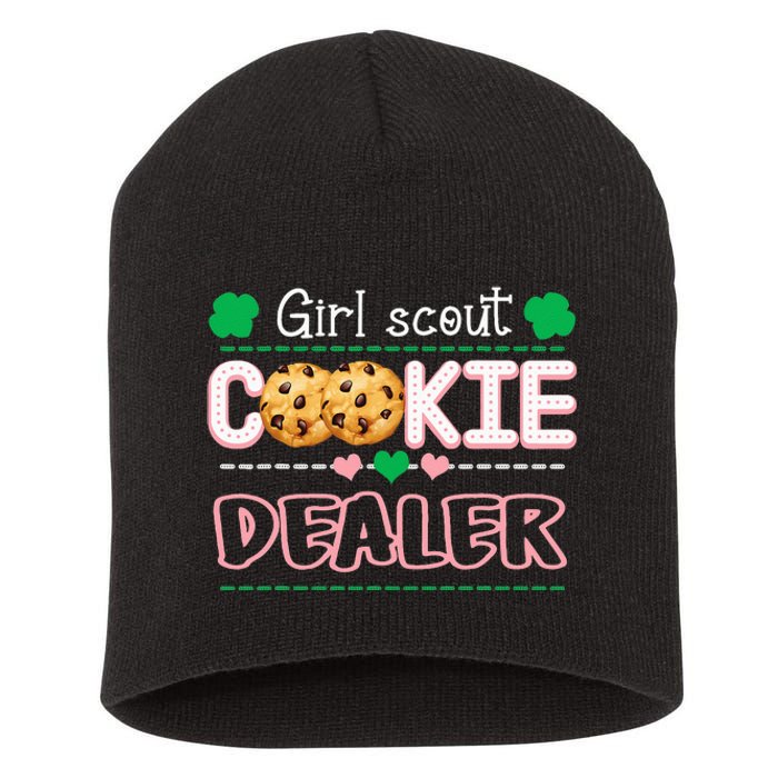 Cookie Dealer Scout For Funny Scouting Family Matching Short Acrylic Beanie