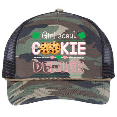 Cookie Dealer Scout For Funny Scouting Family Matching Retro Rope Trucker Hat Cap