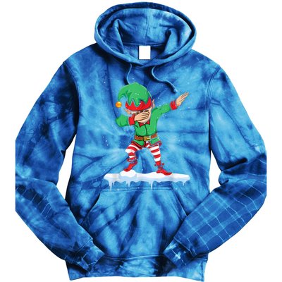 Christmas Dabbing Squad Xmas Family Matching Gift Tie Dye Hoodie