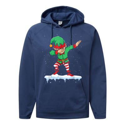 Christmas Dabbing Squad Xmas Family Matching Gift Performance Fleece Hoodie