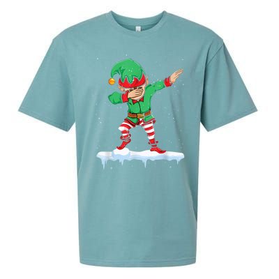 Christmas Dabbing Squad Xmas Family Matching Gift Sueded Cloud Jersey T-Shirt