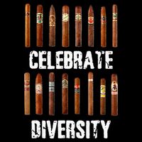 Celebrate Diversity Smoke Cigars Cigar Smoking Poster