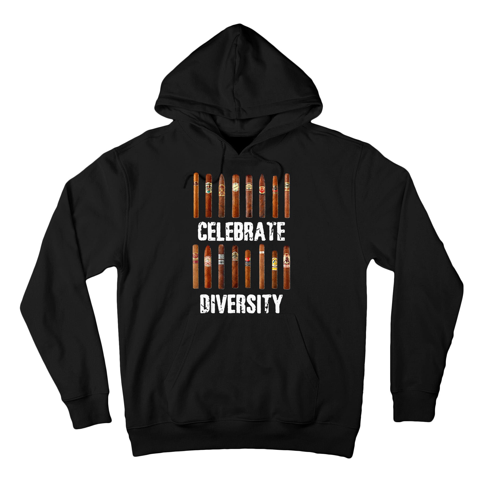 Celebrate Diversity Smoke Cigars Cigar Smoking Tall Hoodie