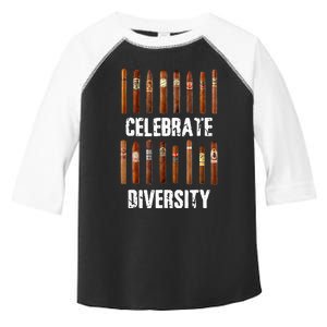 Celebrate Diversity Smoke Cigars Cigar Smoking Toddler Fine Jersey T-Shirt