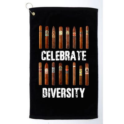 Celebrate Diversity Smoke Cigars Cigar Smoking Golf Towel