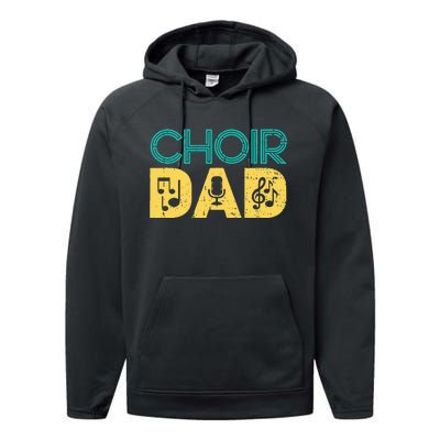 Choir Dad Singer Music Group Choir Directors Teacher Performance Fleece Hoodie