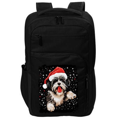 Christmas Dog Shih Tzu Gift Impact Tech Backpack