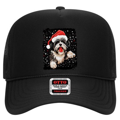 Christmas Dog Shih Tzu Gift Trucker Hat