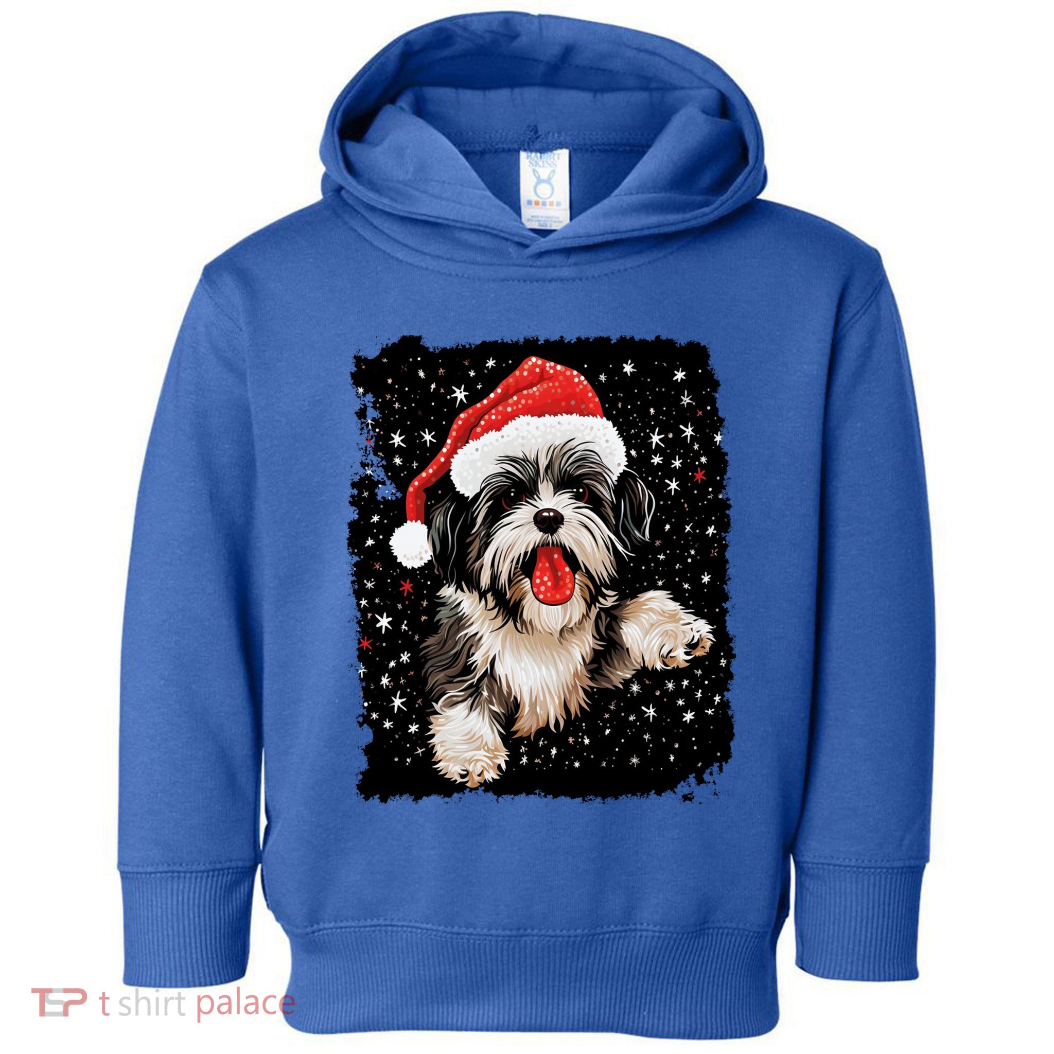 Christmas Dog Shih Tzu Gift Toddler Hoodie