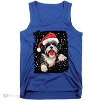 Christmas Dog Shih Tzu Gift Tank Top