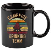 Campfire Drinking Team Beer Alcohol Funny Camping 11oz C Handle Ceramic Mug
