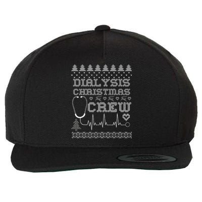 Christmas Dialysis Technicianney Nurse Christmas Crew Wool Snapback Cap