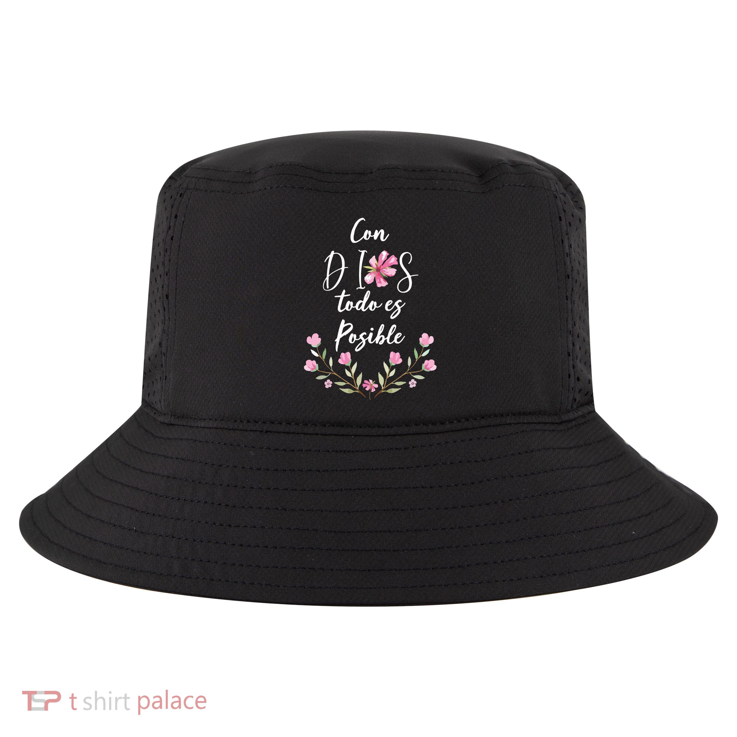 Con Dios Todo Es Posible Shirts Christian Spanish Cool Comfort Performance Bucket Hat