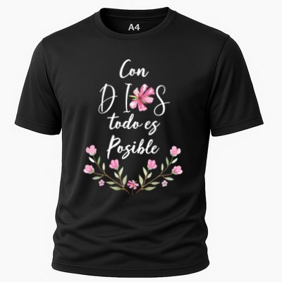 Con Dios Todo Es Posible Shirts Christian Spanish Performance Shirt