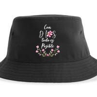 Con Dios Todo Es Posible Shirts Christian Spanish Sustainable Bucket Hat