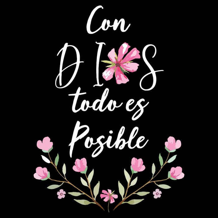 Con Dios Todo Es Posible Shirts Christian Spanish Sustainable Bucket Hat