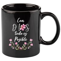 Con Dios Todo Es Posible Shirts Christian Spanish 11oz C Handle Ceramic Mug
