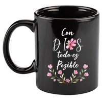Con Dios Todo Es Posible Shirts Christian Spanish 11oz C Handle Ceramic Mug