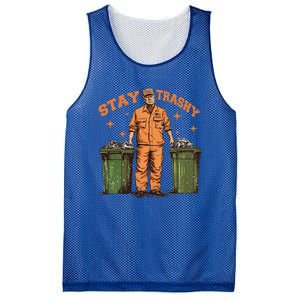 Cool Donald Trump As Garbage Collector Stay TrashyTrump 47rt Mesh Reversible Basketball Jersey Tank