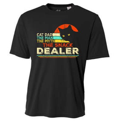 Cat Dad The Man The Myth The Snack Dealer Cooling Performance Crew T-Shirt