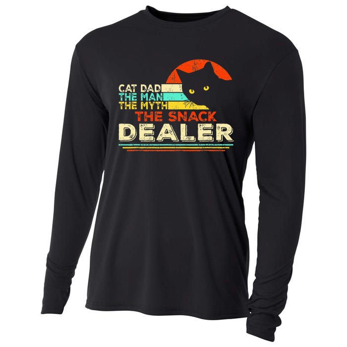 Cat Dad The Man The Myth The Snack Dealer Cooling Performance Long Sleeve Crew