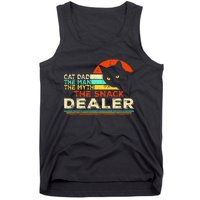 Cat Dad The Man The Myth The Snack Dealer Tank Top