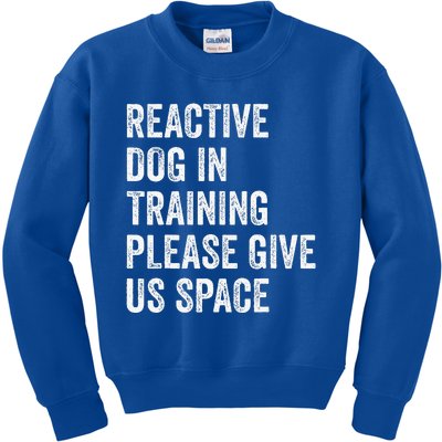 Certified Dog Trainers Reactive Dog In Training Dog Handlers Kids Sweatshirt