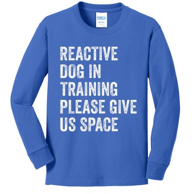 Certified Dog Trainers Reactive Dog In Training Dog Handlers Kids Long Sleeve Shirt