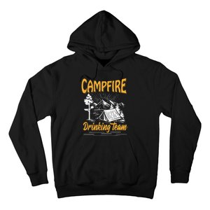 Campfire Drinking Team Camping Lover Scout Camper Hoodie