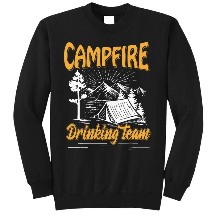 Campfire Drinking Team Camping Lover Scout Camper Sweatshirt