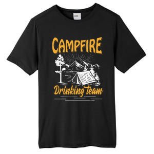 Campfire Drinking Team Camping Lover Scout Camper Tall Fusion ChromaSoft Performance T-Shirt