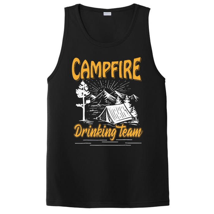 Campfire Drinking Team Camping Lover Scout Camper PosiCharge Competitor Tank