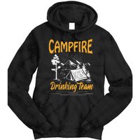 Campfire Drinking Team Camping Lover Scout Camper Tie Dye Hoodie