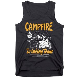 Campfire Drinking Team Camping Lover Scout Camper Tank Top