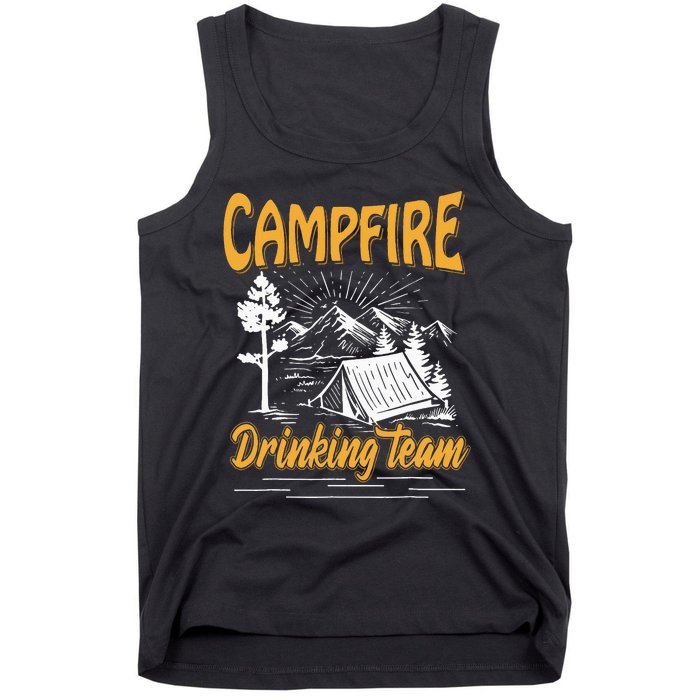 Campfire Drinking Team Camping Lover Scout Camper Tank Top